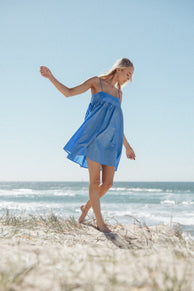 Petal and Pup USA DRESSES Serina Mini Dress - Blue