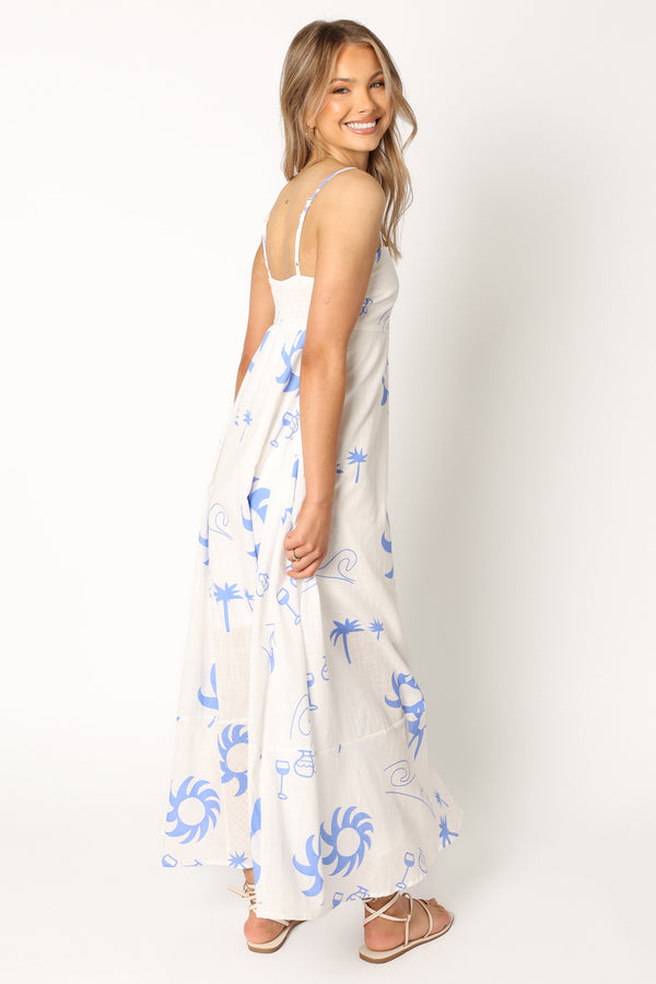 Petal and Pup USA DRESSES Seville Maxi Dress - Blue Wave