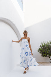 Petal and Pup USA DRESSES Seville Maxi Dress - Blue Wave