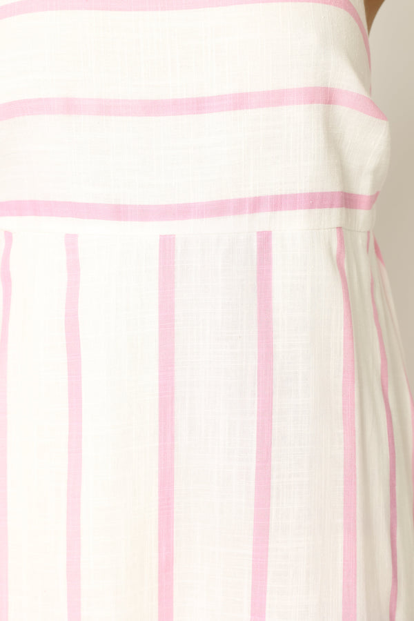 Petal and Pup USA DRESSES Seville Maxi Dress - Pink Stripe