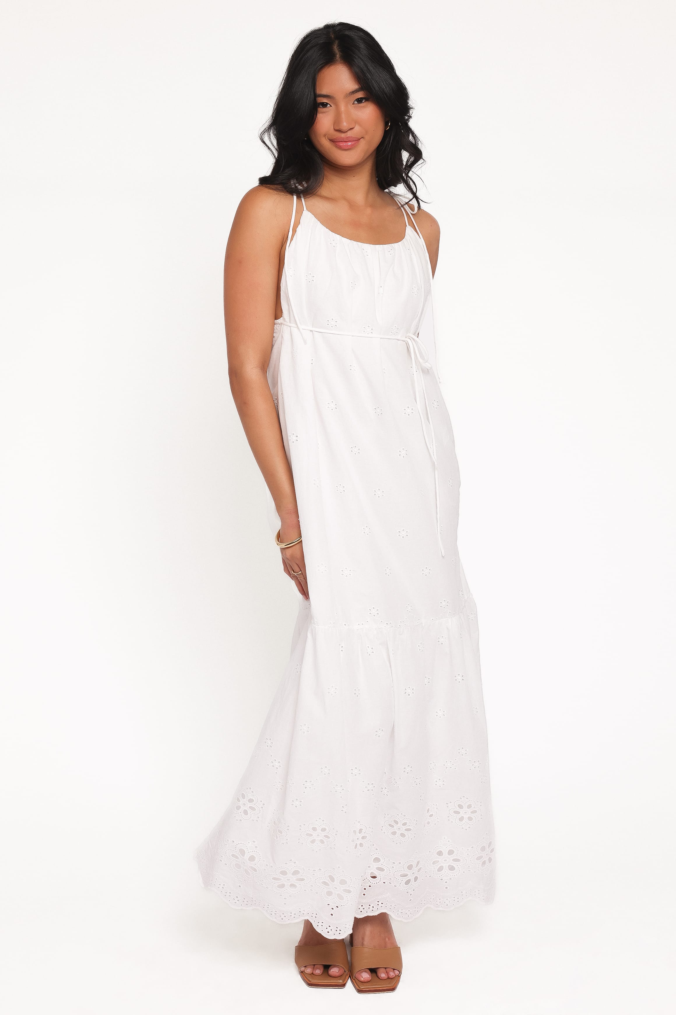 Petal and Pup USA DRESSES Sharlice Maxi Dress - White