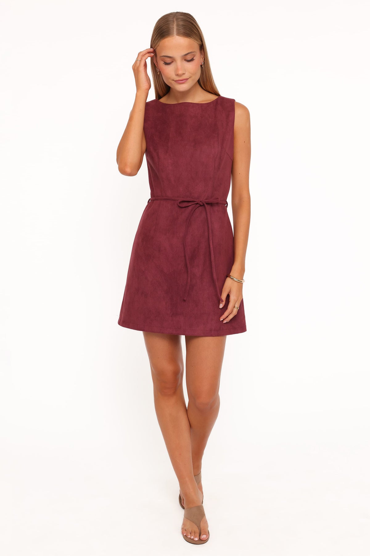 Petal and Pup USA DRESSES Sharna Mini Dress - Burgundy