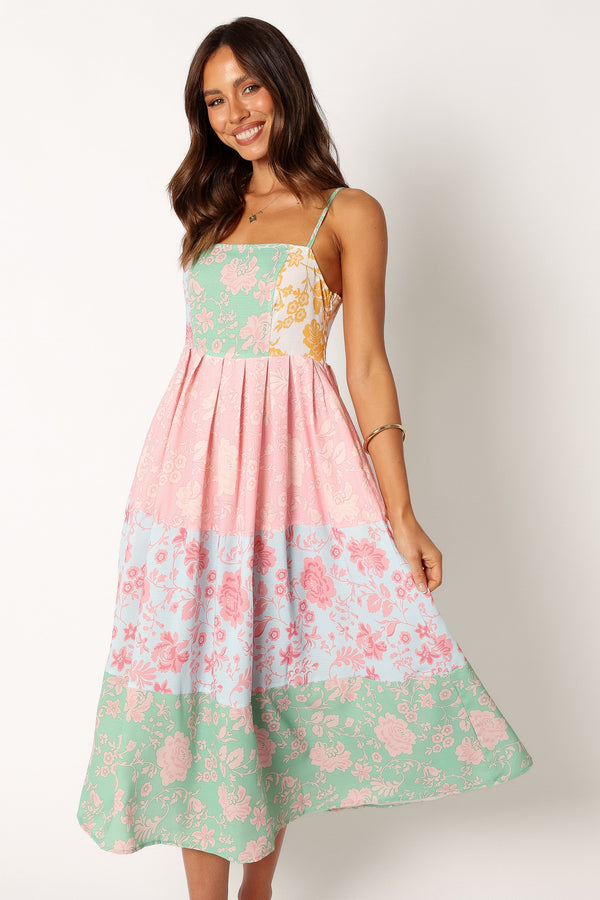 Petal and Pup USA DRESSES Shelby Midi Dress - Multi