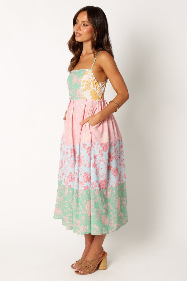 Petal and Pup USA DRESSES Shelby Midi Dress - Multi