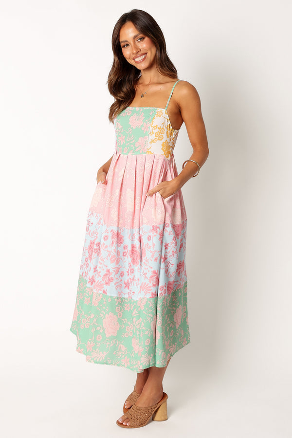 Petal and Pup USA DRESSES Shelby Midi Dress - Multi