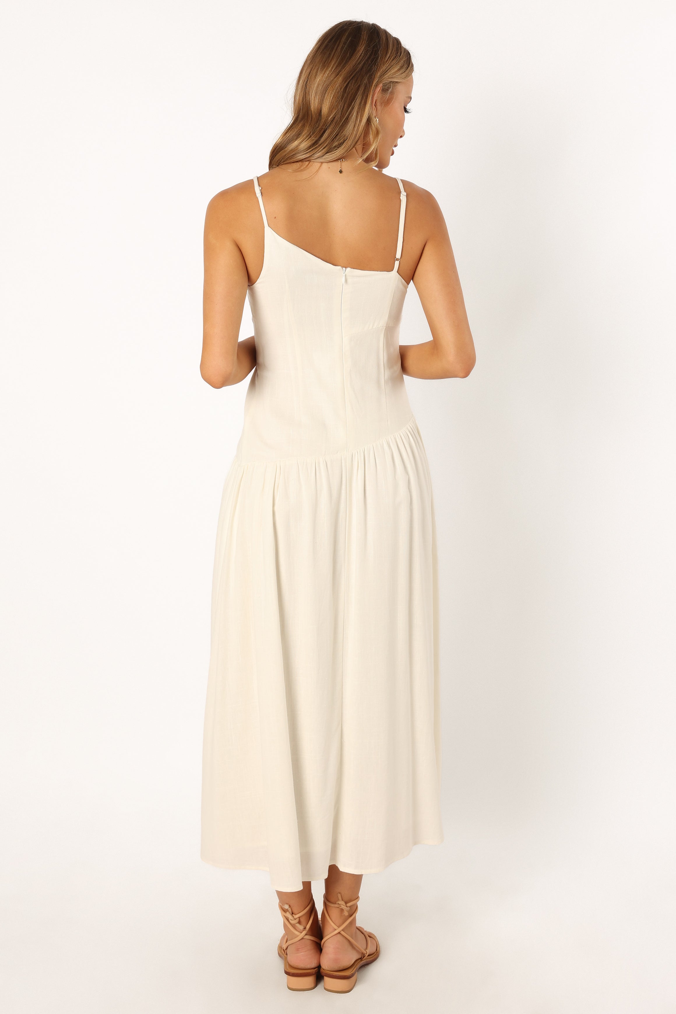 Petal and Pup USA DRESSES Shiloh Midi Dress - White