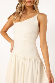 Petal and Pup USA DRESSES Shiloh Midi Dress - White