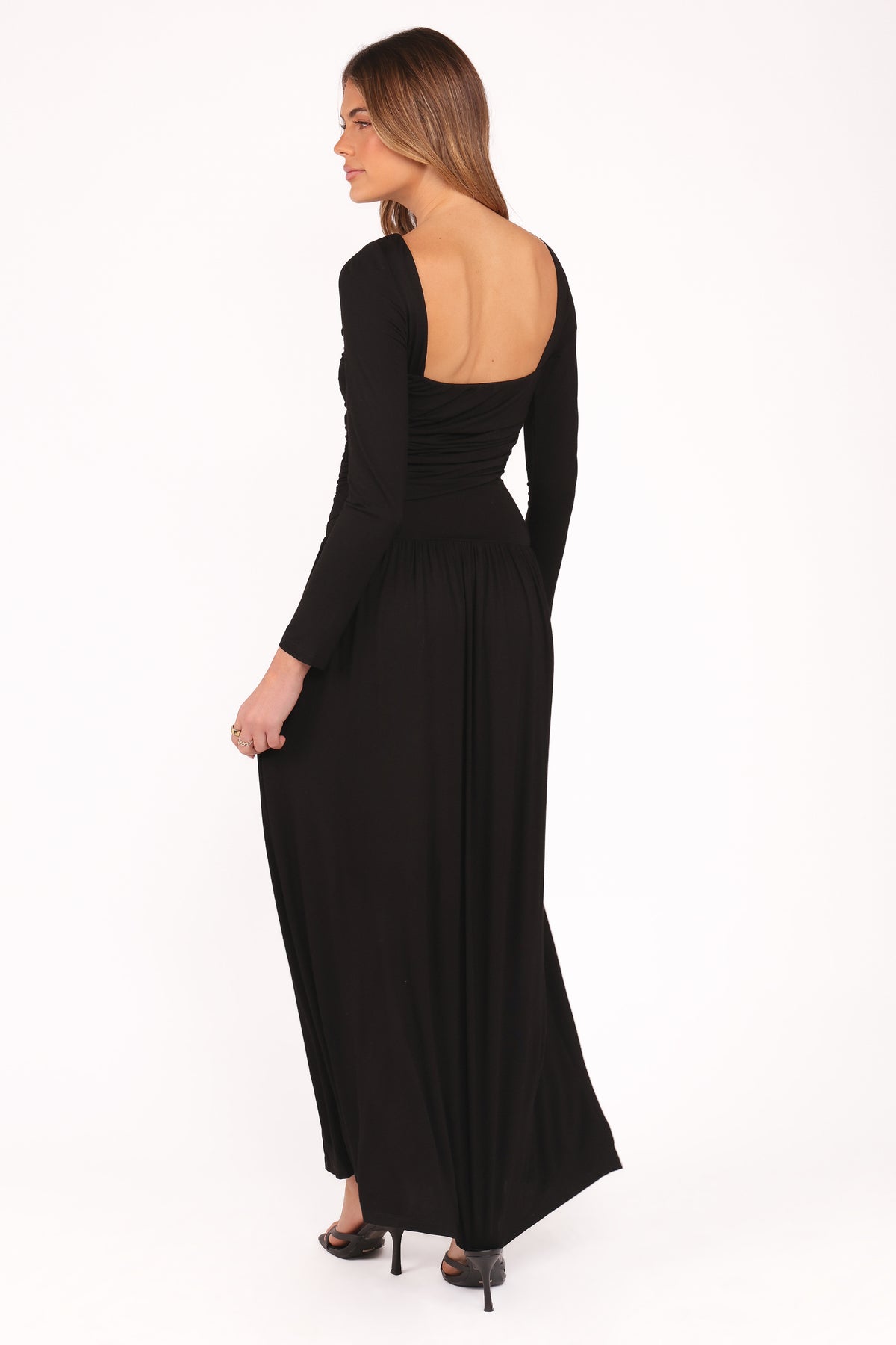 Shirley Long Sleeve Maxi Dress - Black | Petal & Pup USA Shirley Long Sleeve Maxi Dress - Black | Petal & Pup USA
