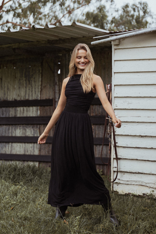 Petal and Pup USA DRESSES Shirley Maxi Dress - Black