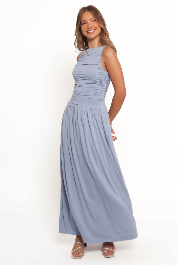 Petal and Pup USA DRESSES Shirley Maxi Dress - Blue