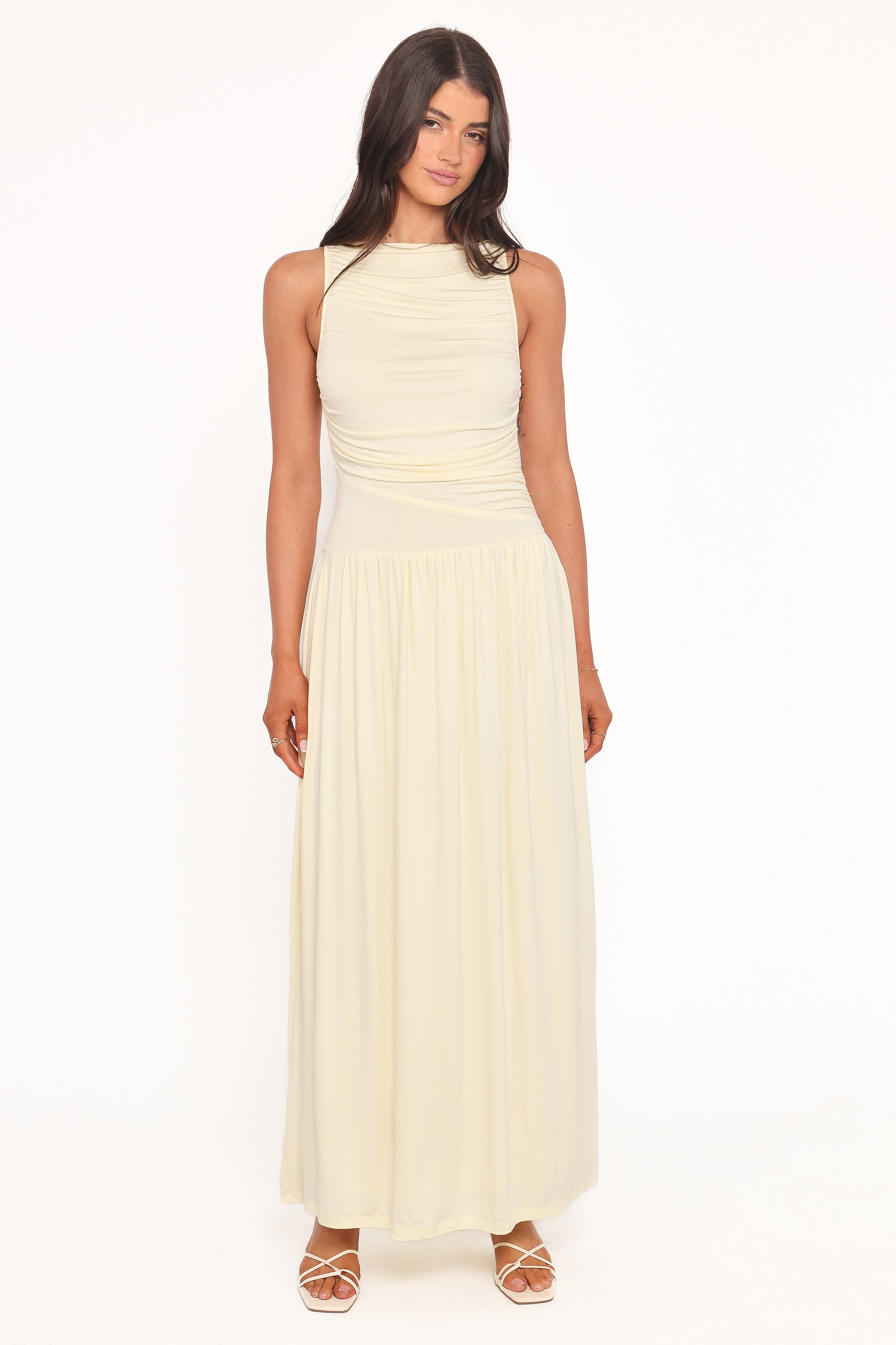 Petal and Pup USA DRESSES Shirley Maxi Dress - Butter Yellow