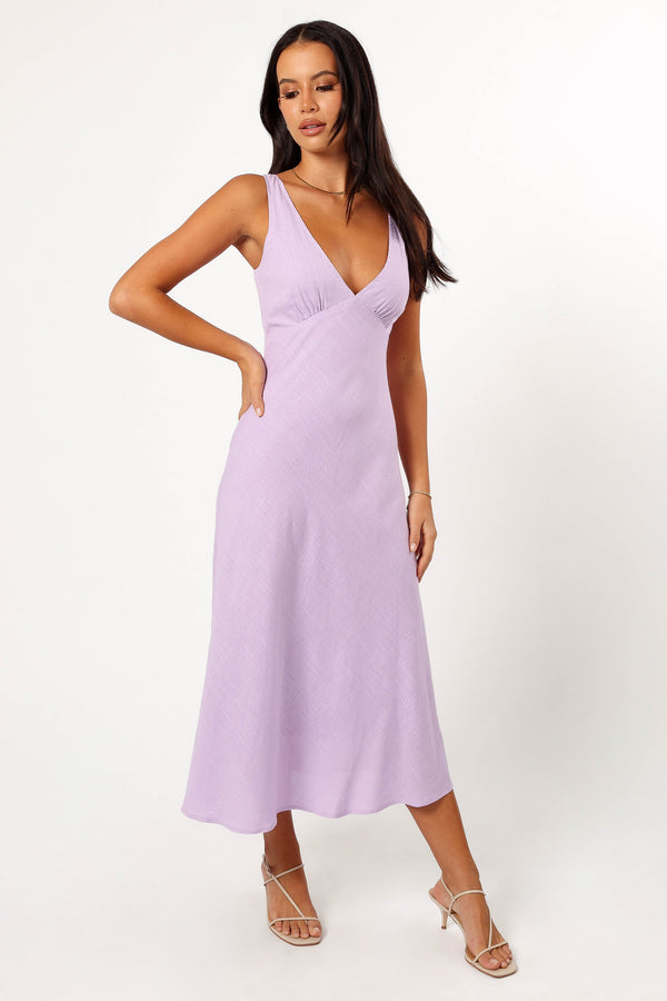 Petal and Pup USA DRESSES Shyla Midi Dress - Lilac