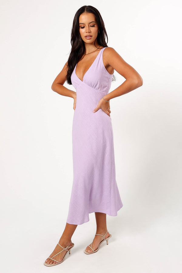 Petal and Pup USA DRESSES Shyla Midi Dress - Lilac