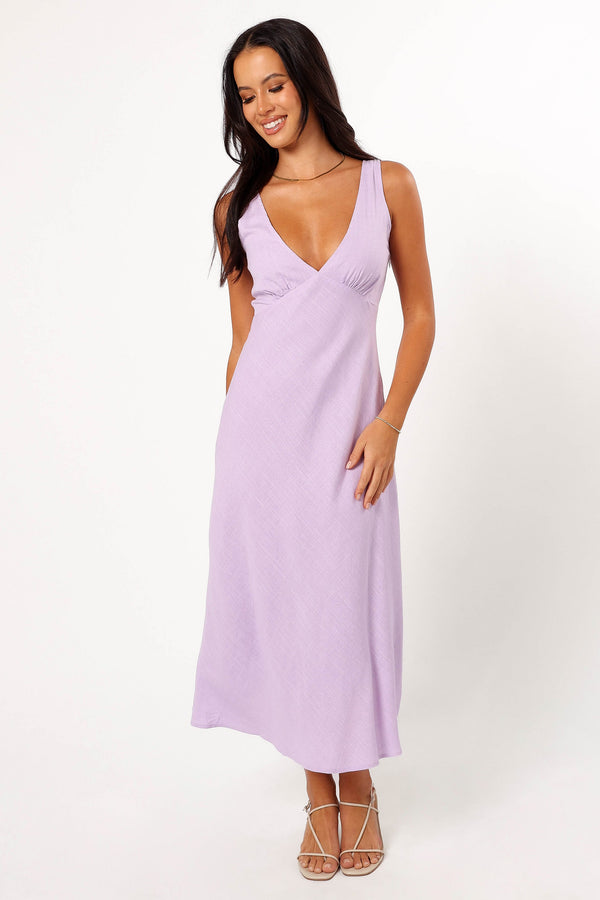 Petal and Pup USA DRESSES Shyla Midi Dress - Lilac