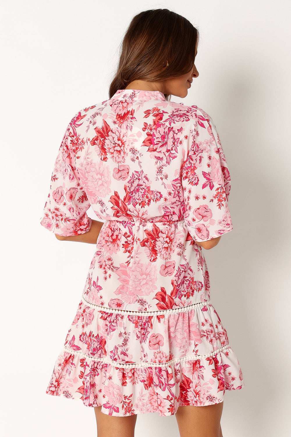 Sienna Long Sleeve Mini Dress - Pink - Petal & Pup USA