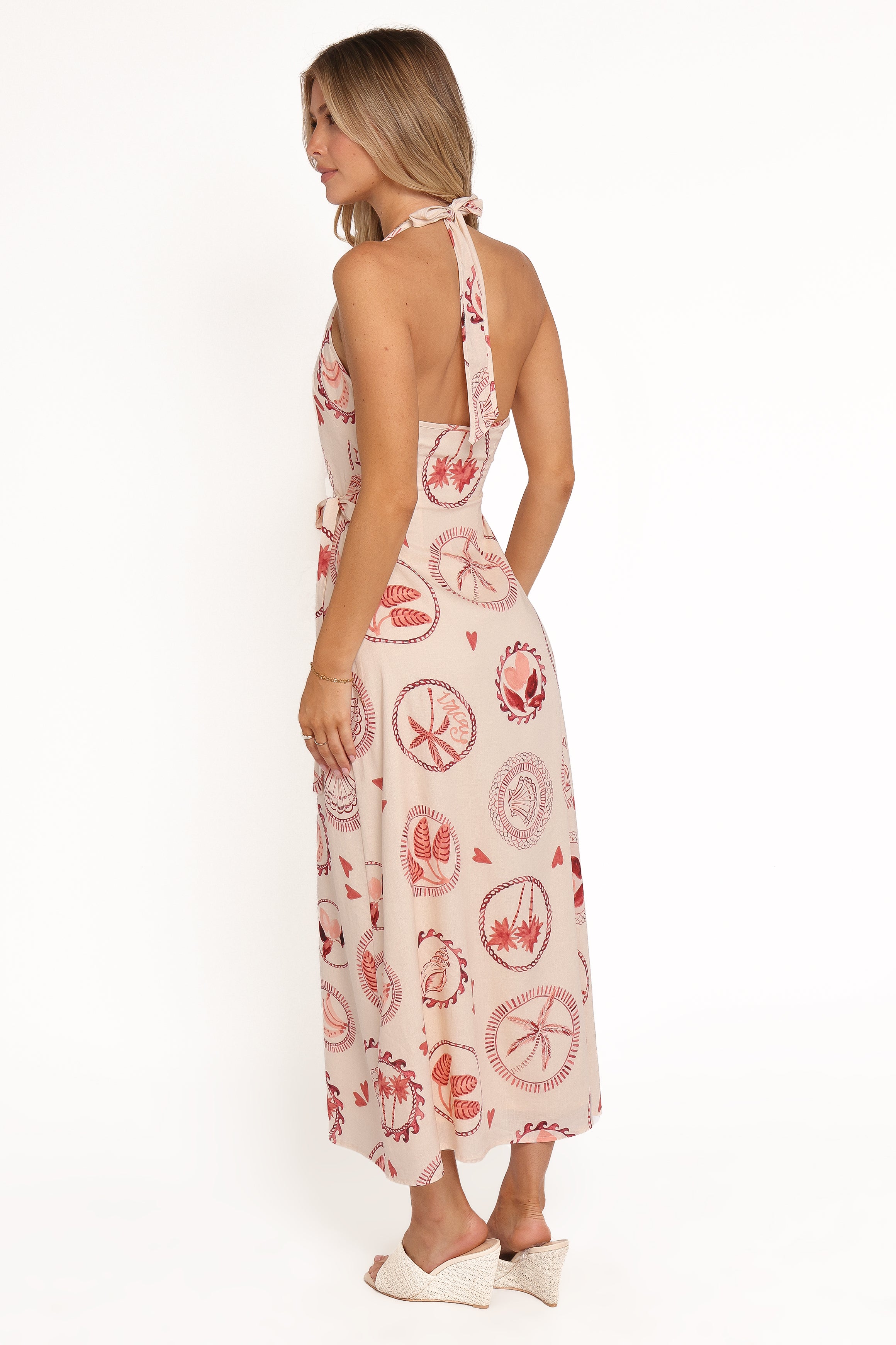 Petal and Pup USA DRESSES Sierra Wrap Midi Dress - Vacay Print