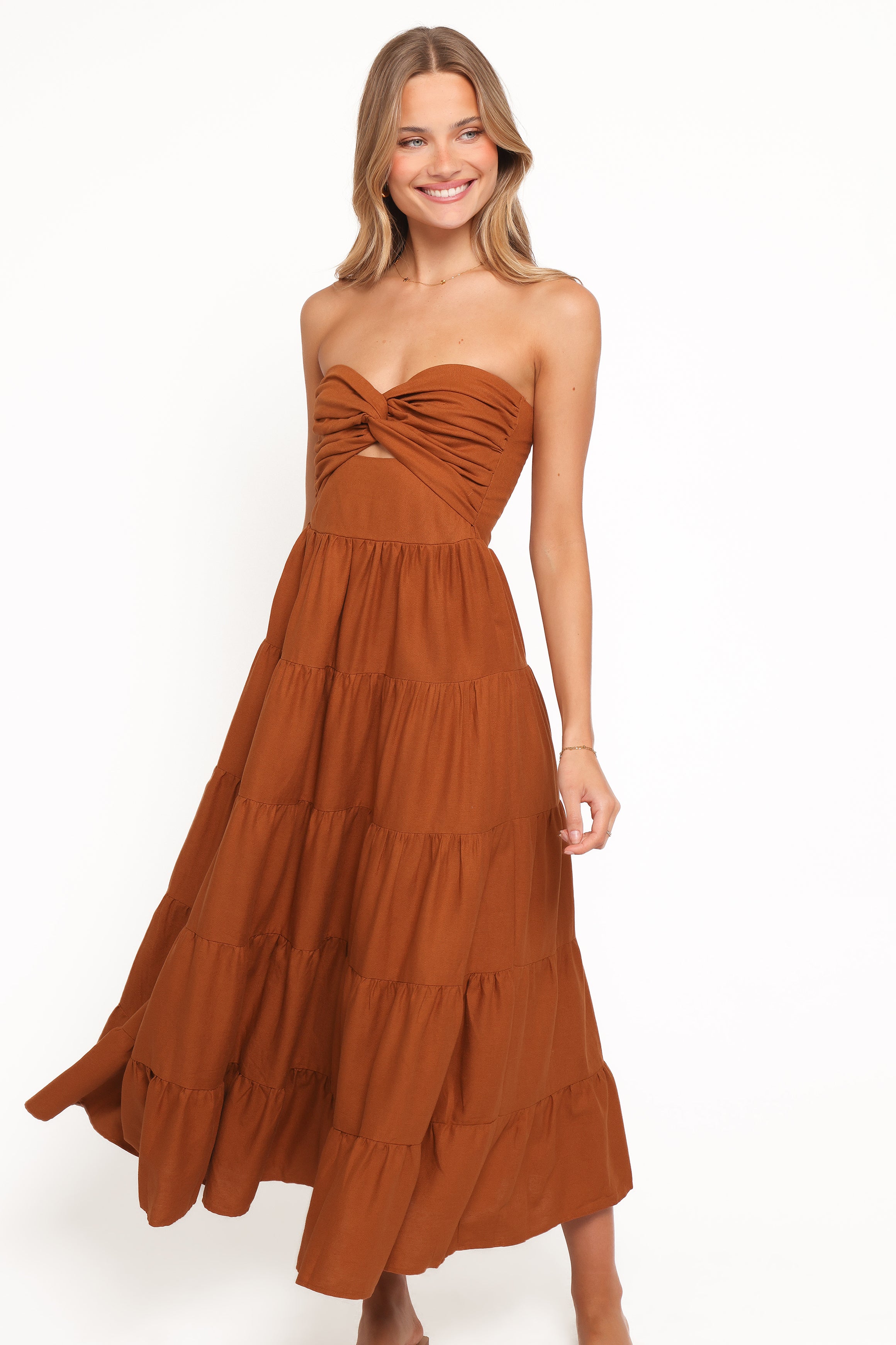 Petal and Pup Women's Sitara Strapless Midi Dress