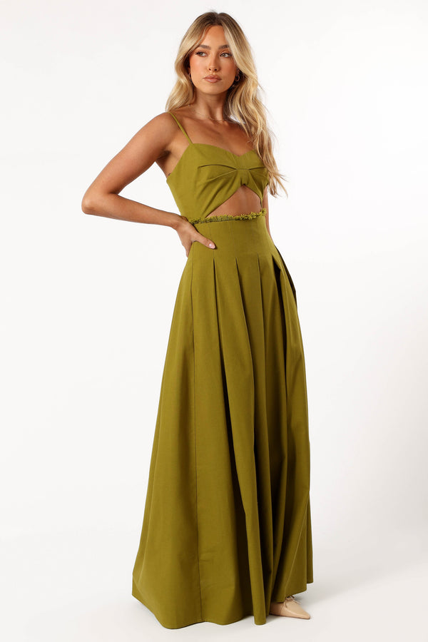 Petal and Pup USA DRESSES Skye Maxi Dress - Moss