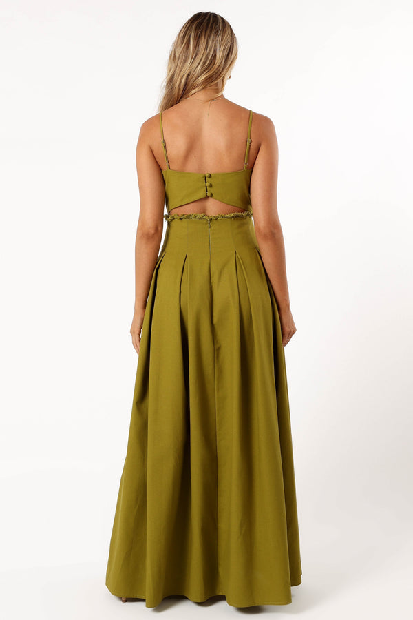 Petal and Pup USA DRESSES Skye Maxi Dress - Moss