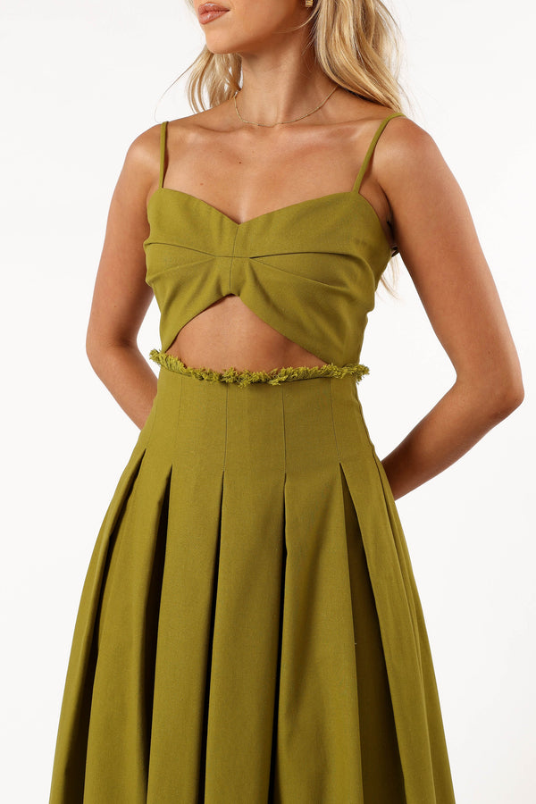 Petal and Pup USA DRESSES Skye Maxi Dress - Moss