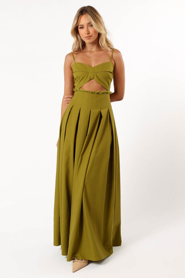 Petal and Pup USA DRESSES Skye Maxi Dress - Moss