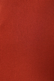 Skylee Long Sleeve Midi Dress - Rust - Petal & Pup USA