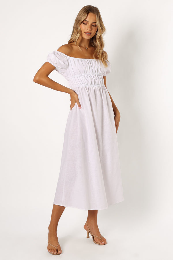 Petal and Pup USA DRESSES Sofia Maxi Dress - White