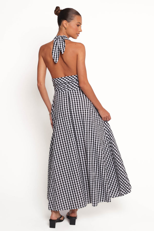 Petal and Pup Women's Solene Maxi Halterneck Dress - Black/White Petal and Pup Women's Solene Maxi Halterneck Dress - Black/White
