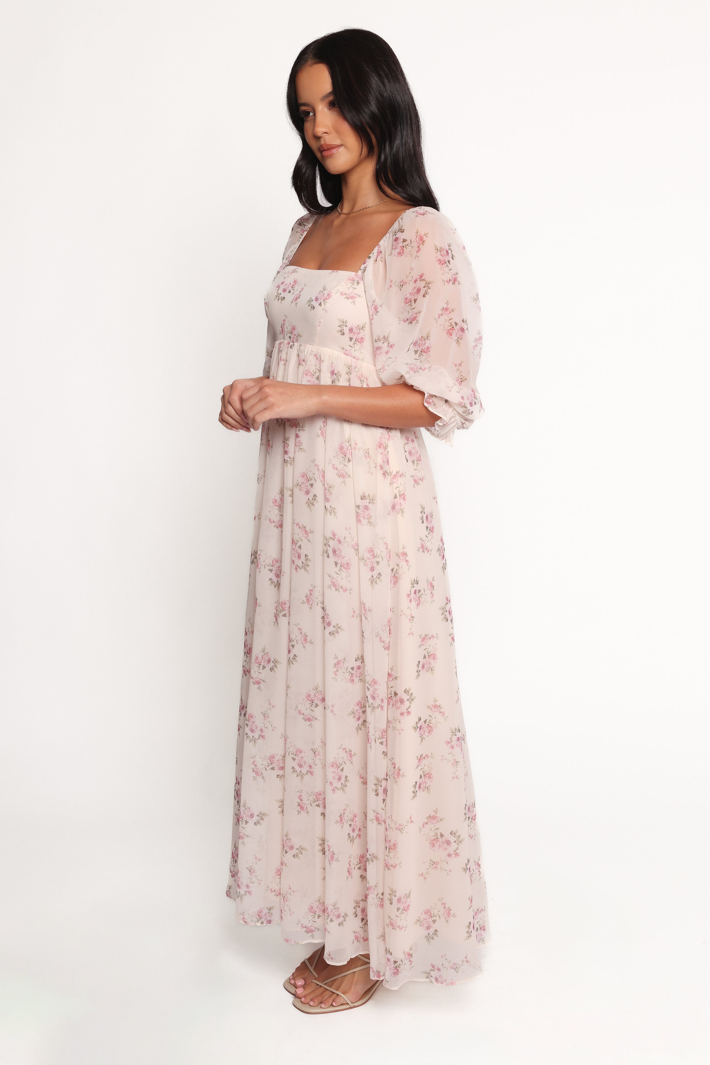 Petal and Pup USA DRESSES Sonnet Maxi Dress - Pink Floral
