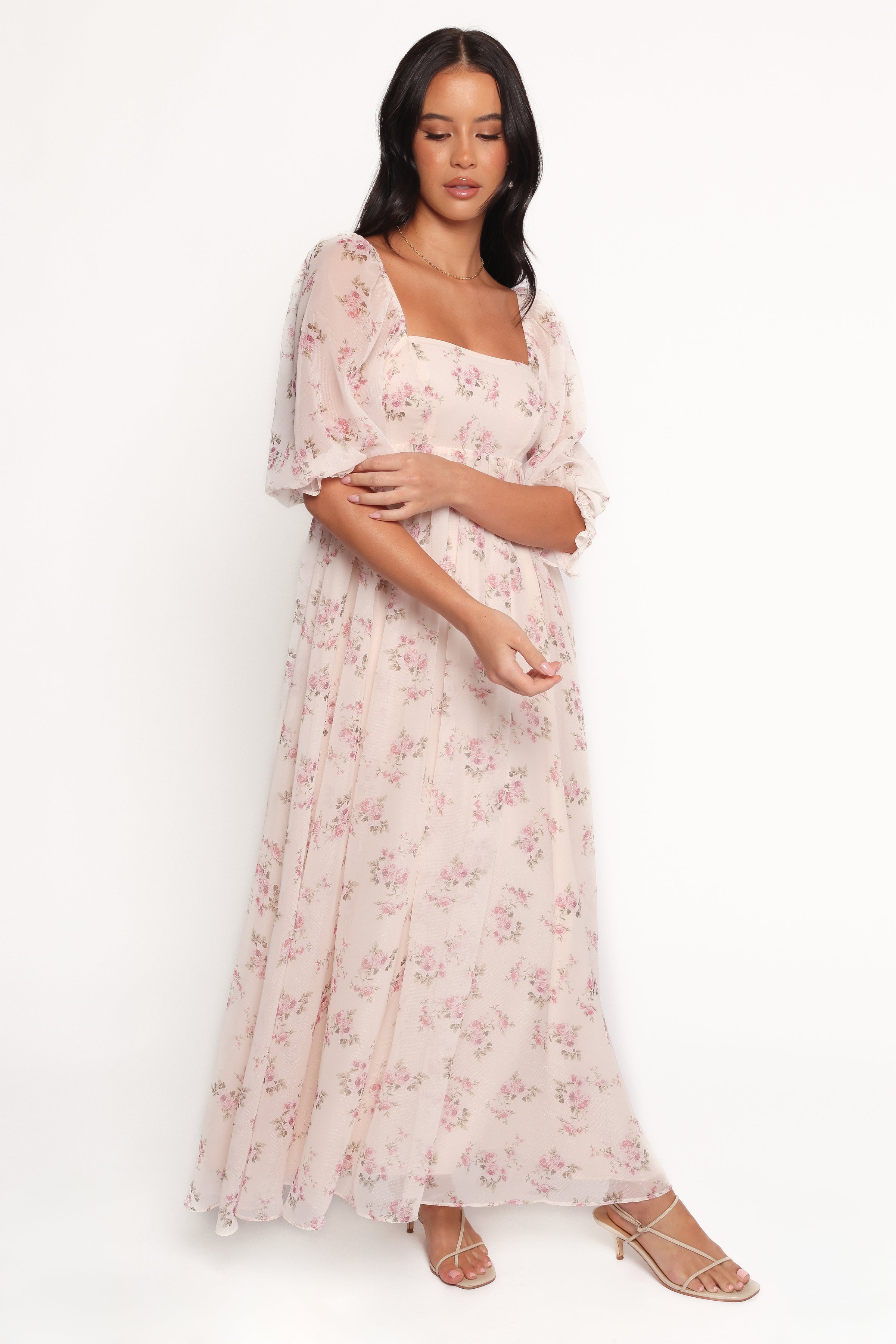 Petal and Pup USA DRESSES Sonnet Maxi Dress - Pink Floral