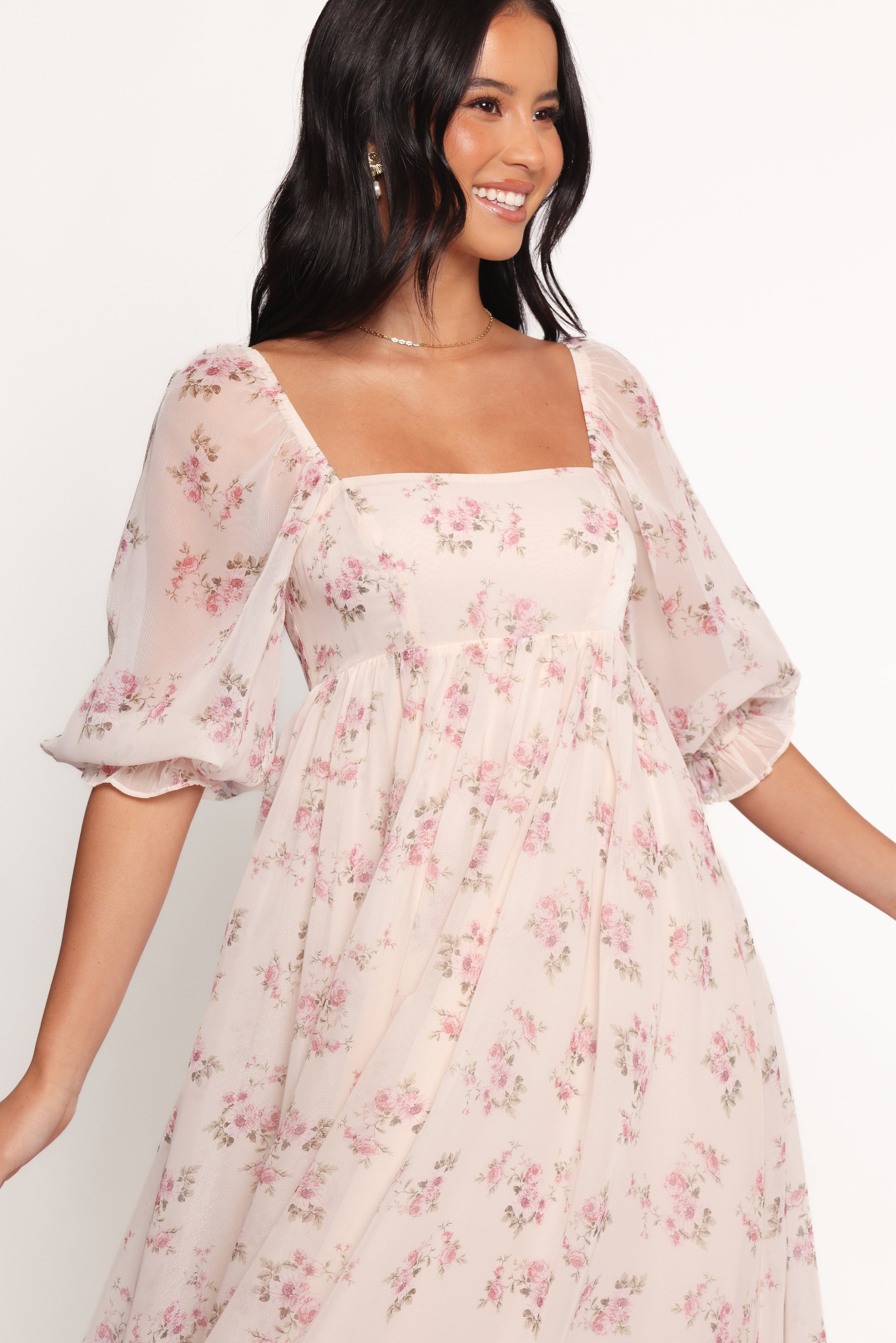 Petal and Pup USA DRESSES Sonnet Maxi Dress - Pink Floral