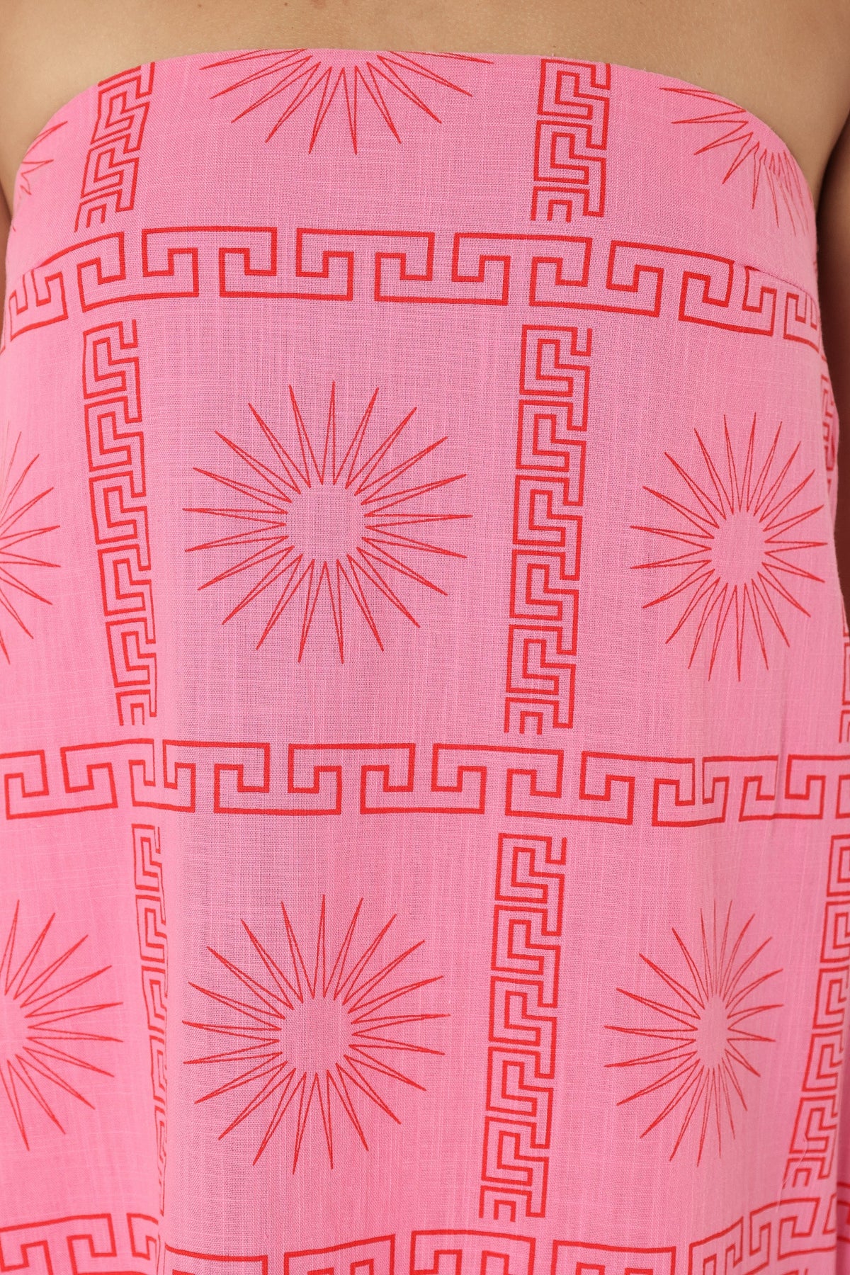 Soph Strapless Maxi Dress - Pink Red, S, Petal & Pup