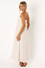 Petal and Pup USA DRESSES Soph Strapless Maxi Dress - White