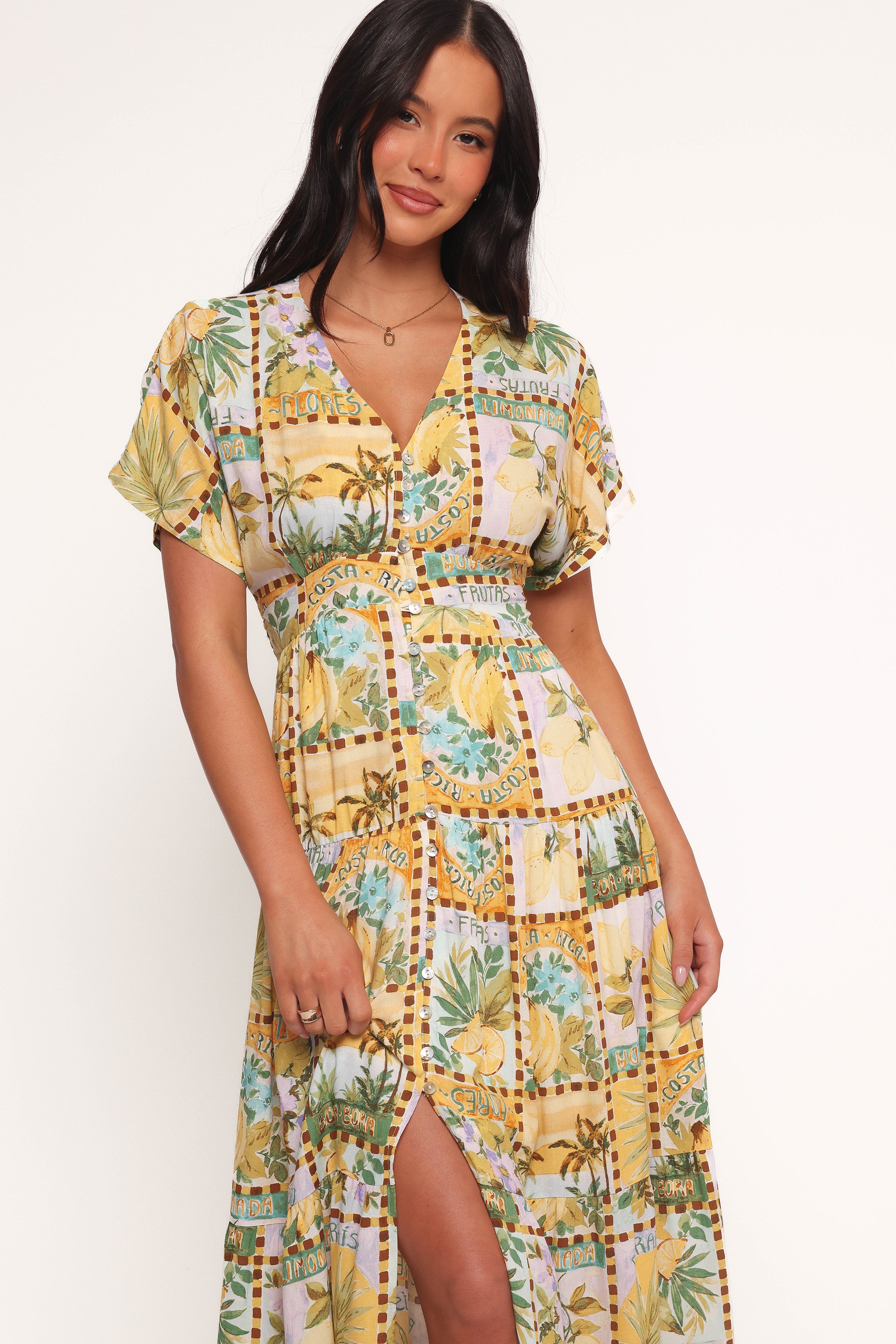 Petal and Pup USA DRESSES Sorrento Maxi Dress - Tropical Sun