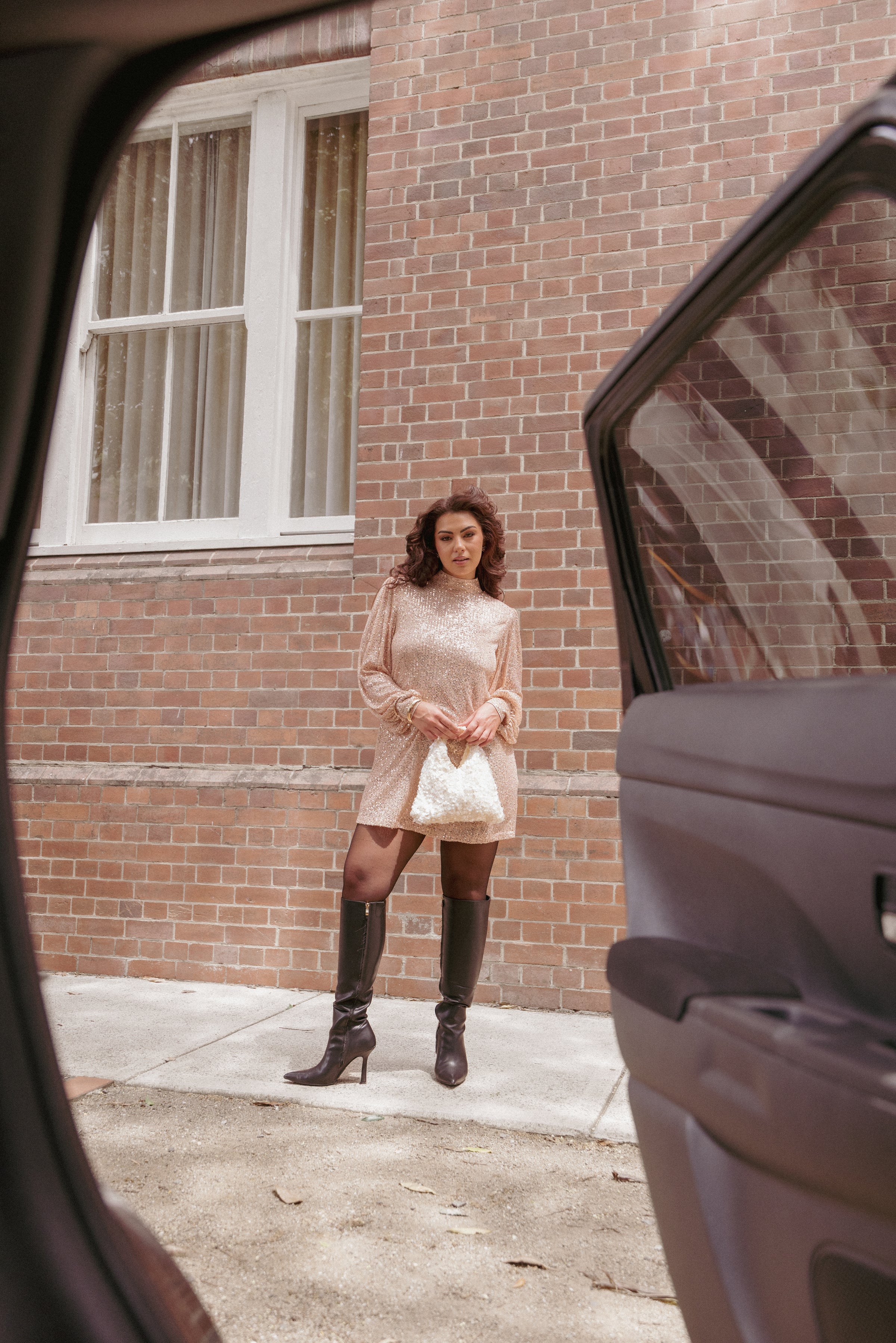 Petal and Pup USA DRESSES Springfield Mini Dress - Gold