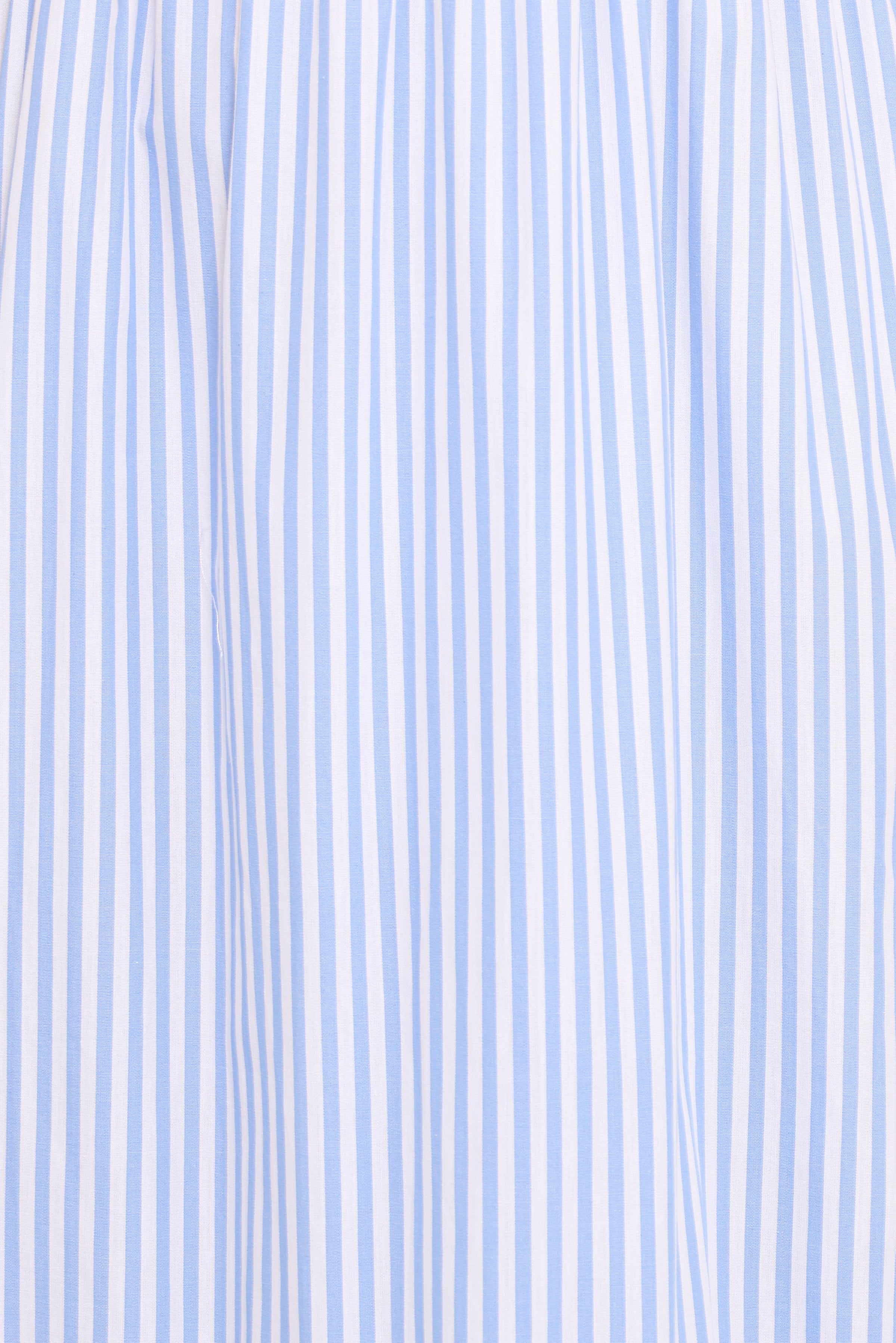 Petal and Pup USA DRESSES Steele Puff Sleeve Midi Dress - Blue Stripe