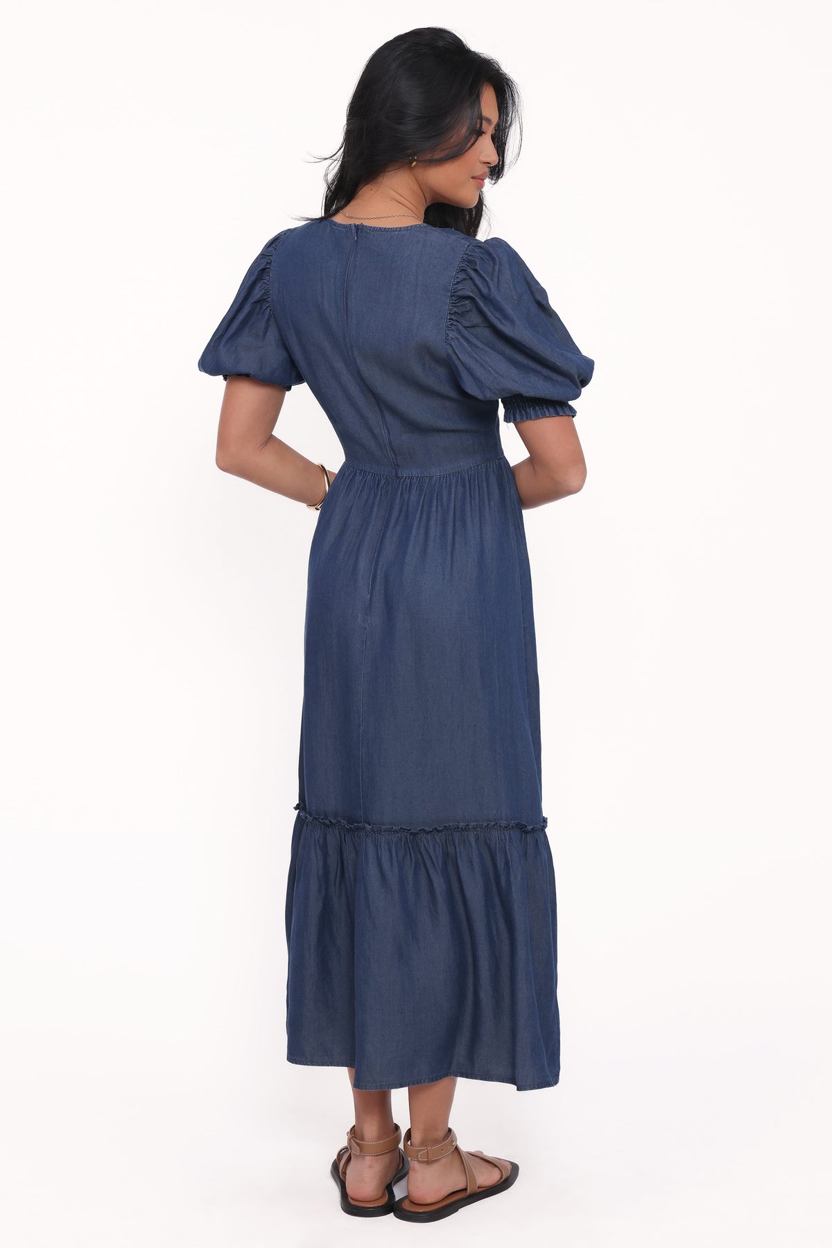cotton spaghetti strap midi dress Maggy London womens Midi Dress, 6, Blue