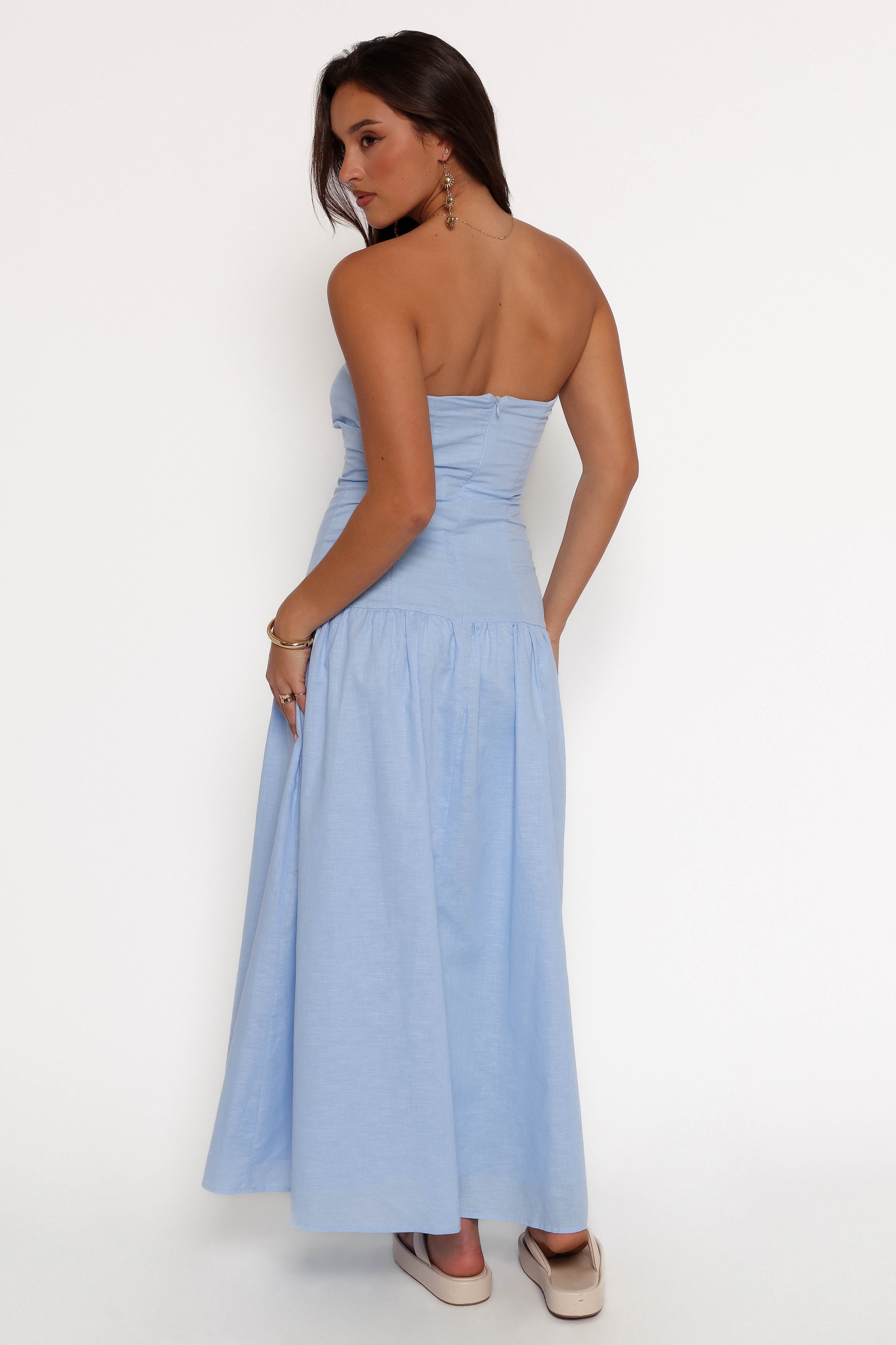 Petal and Pup USA DRESSES Stella Maxi Dress - Cornflower