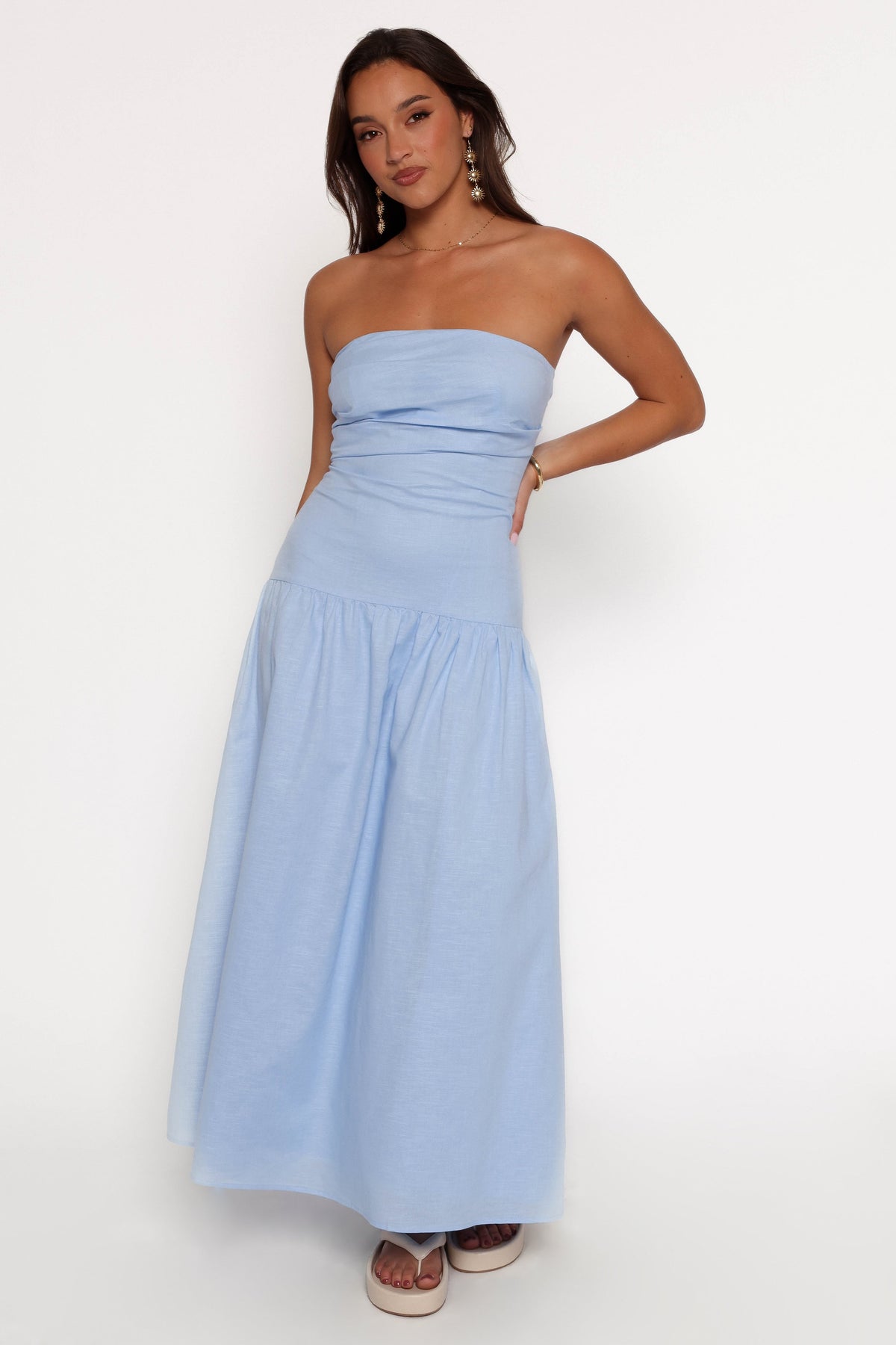 strapless open back dress Stella Maxi Dress