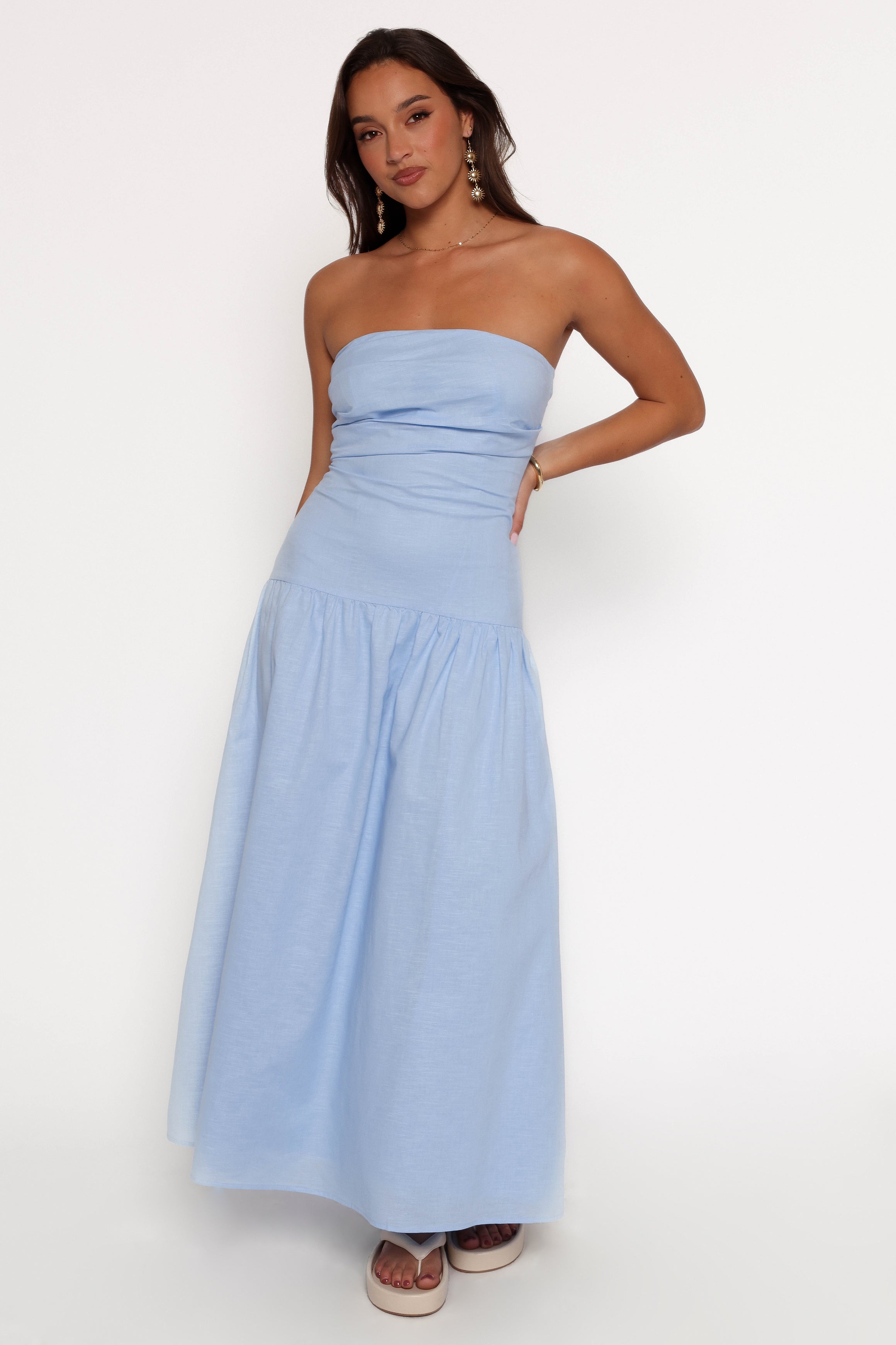 Petal and Pup USA DRESSES Stella Maxi Dress - Cornflower