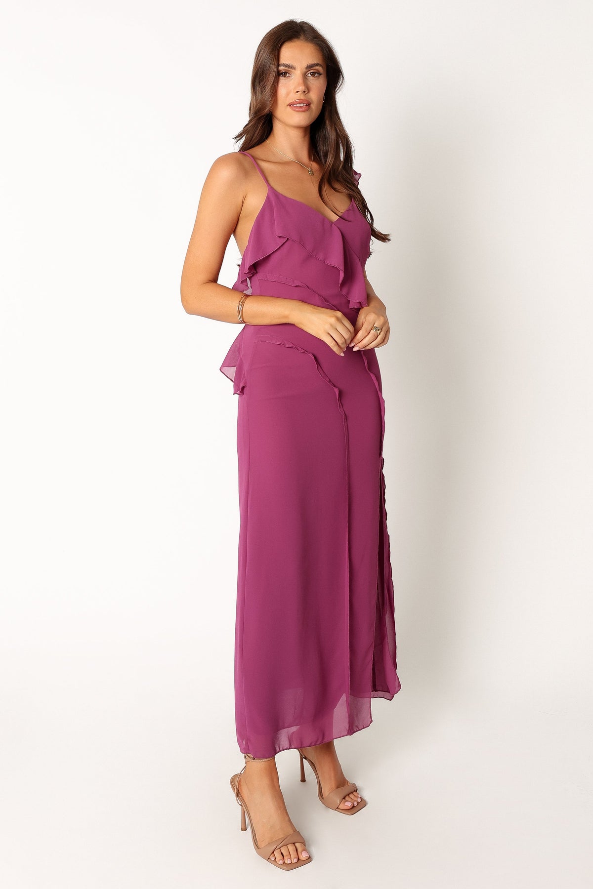 womens purple maxi dress Petal and Pup Women's Stephy Maxi Dress