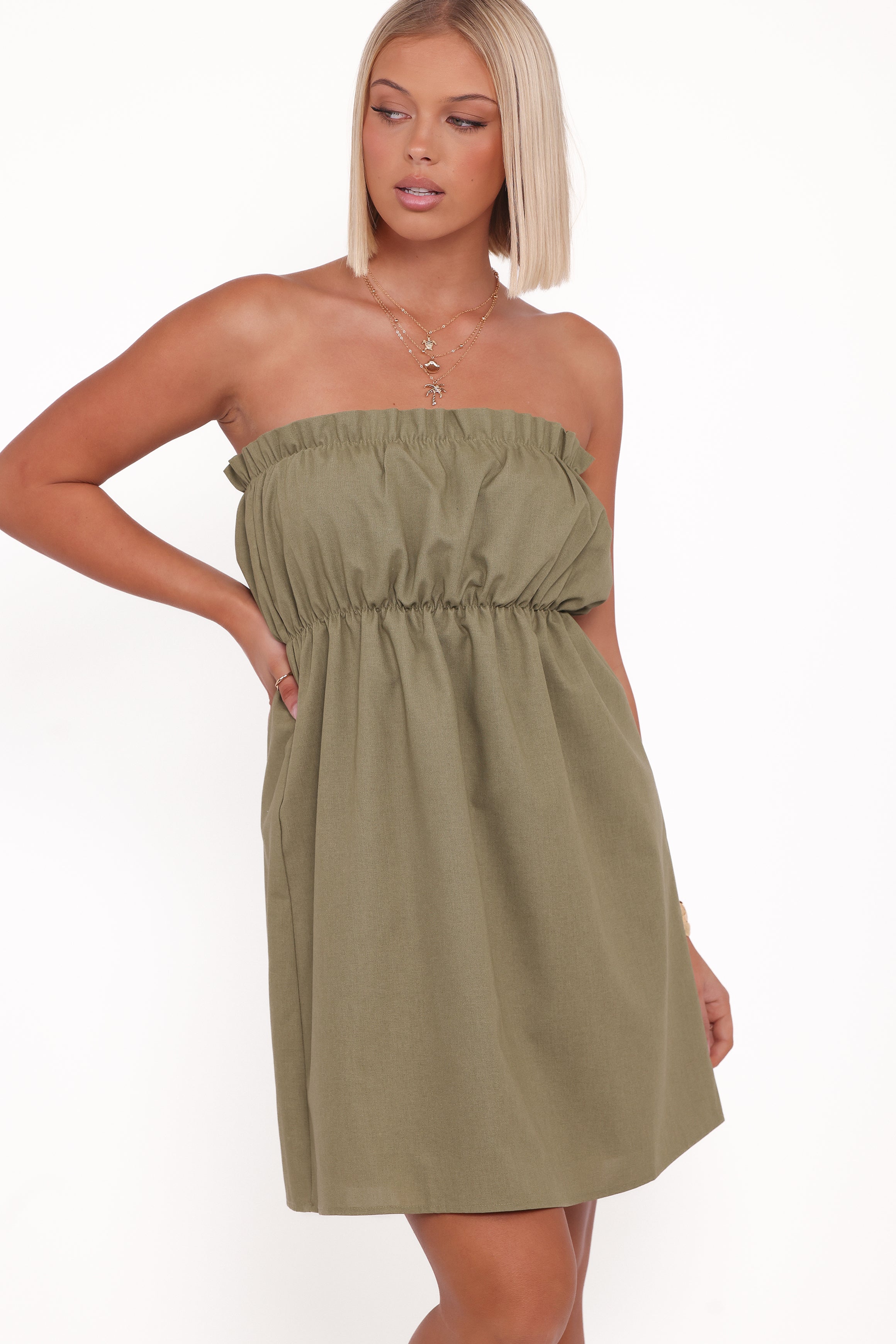 Stratton Mini Dress - Leaf Green | Petal & Pup USA Stratton Mini Dress - Leaf Green | Petal & Pup USA
