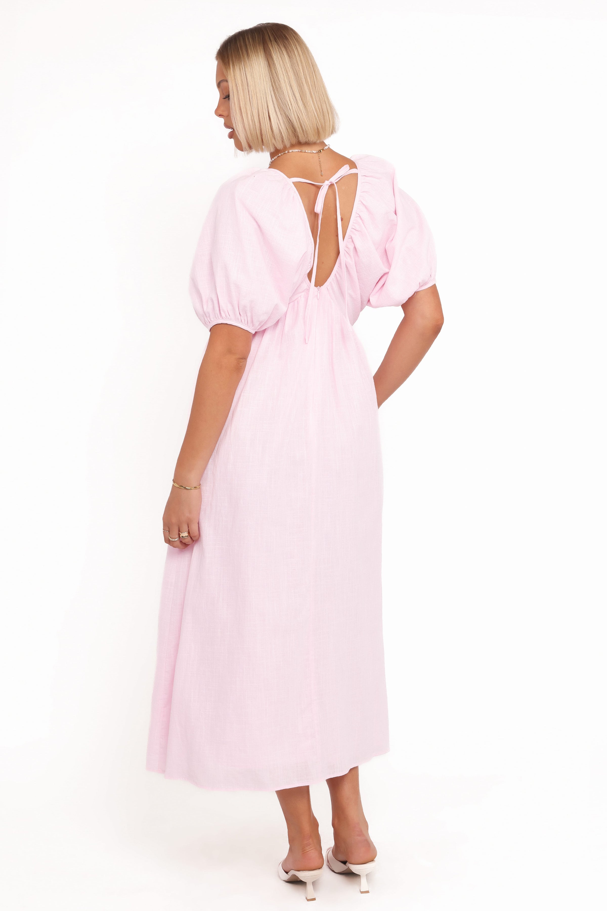 Sullivan Puff Sleeve Maxi Dress - Pink | Petal & Pup USA Sullivan Puff Sleeve Maxi Dress - Pink | Petal & Pup USA