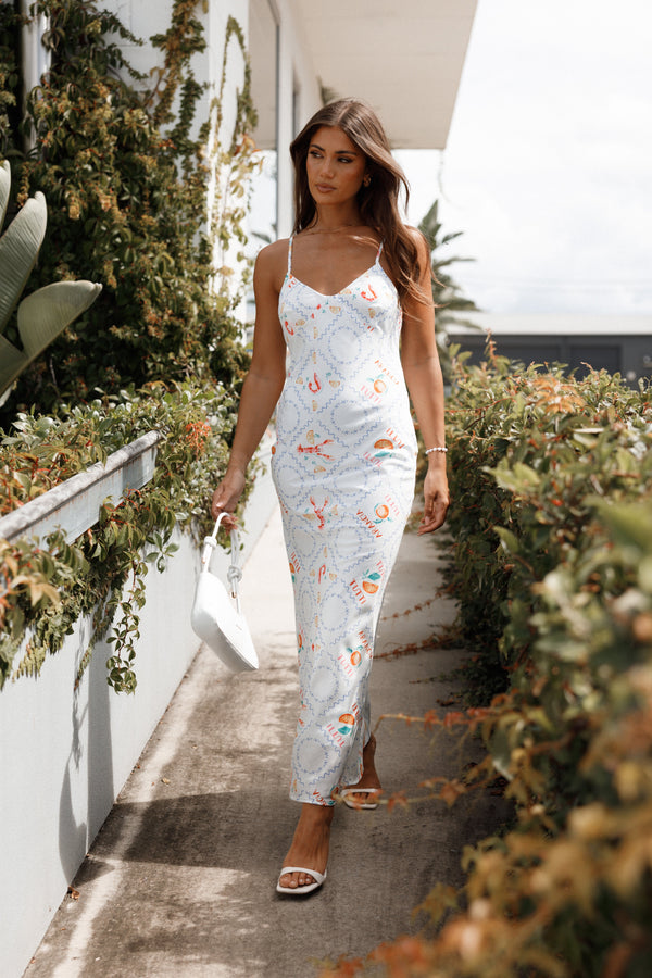 Petal and Pup USA DRESSES Surri Midi Slip Dress - White