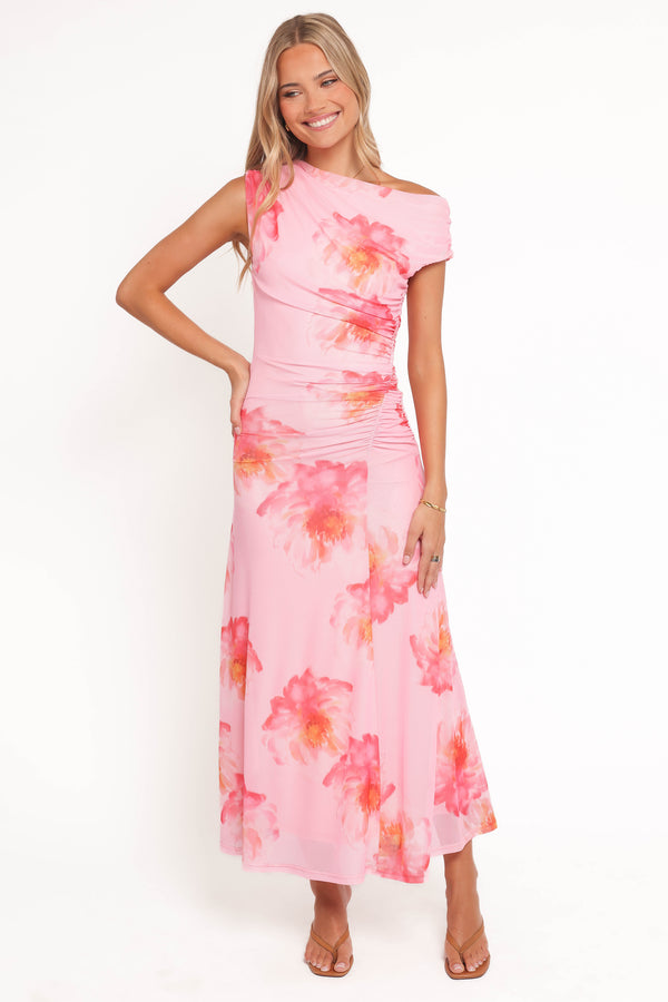 Petal and Pup USA DRESSES Talyne Maxi Dress - Pink Floral