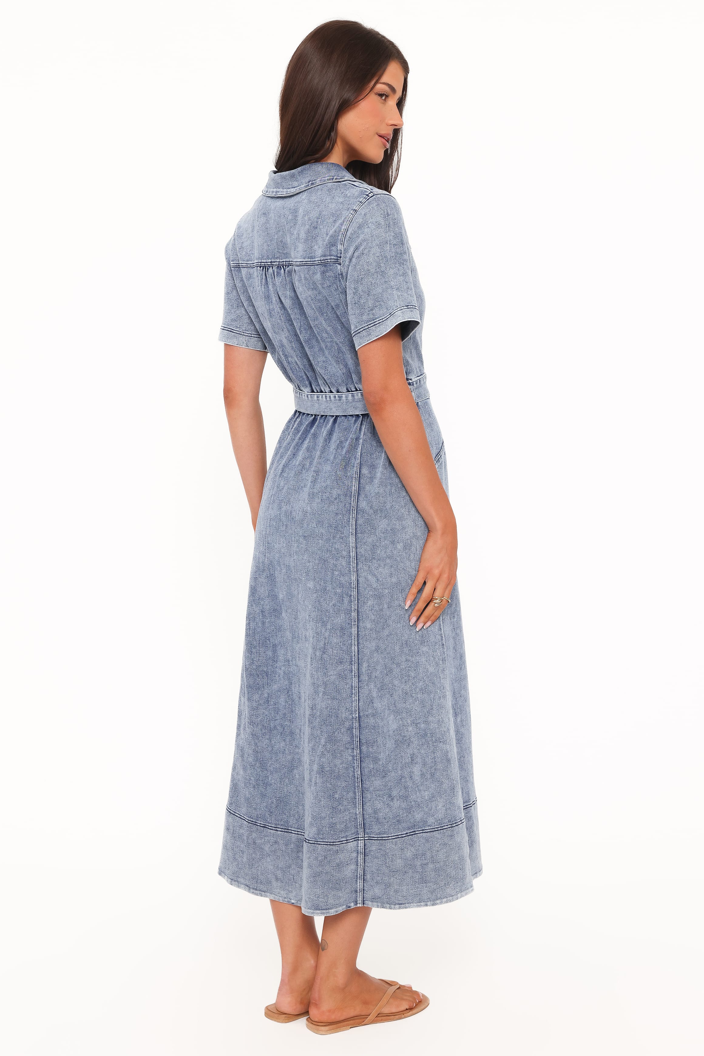 Petal and Pup USA DRESSES Tamara Maxi Dress - Med Denim