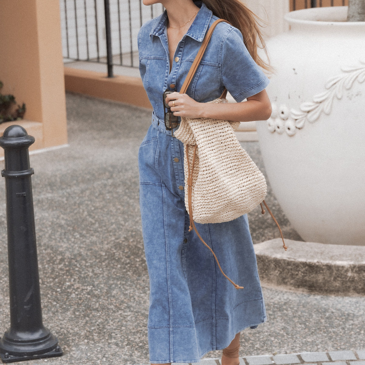casual denim dresses for women Eliza Dress XL Perfect for casual outings INSPIRE CHIC Women's Denim Casual