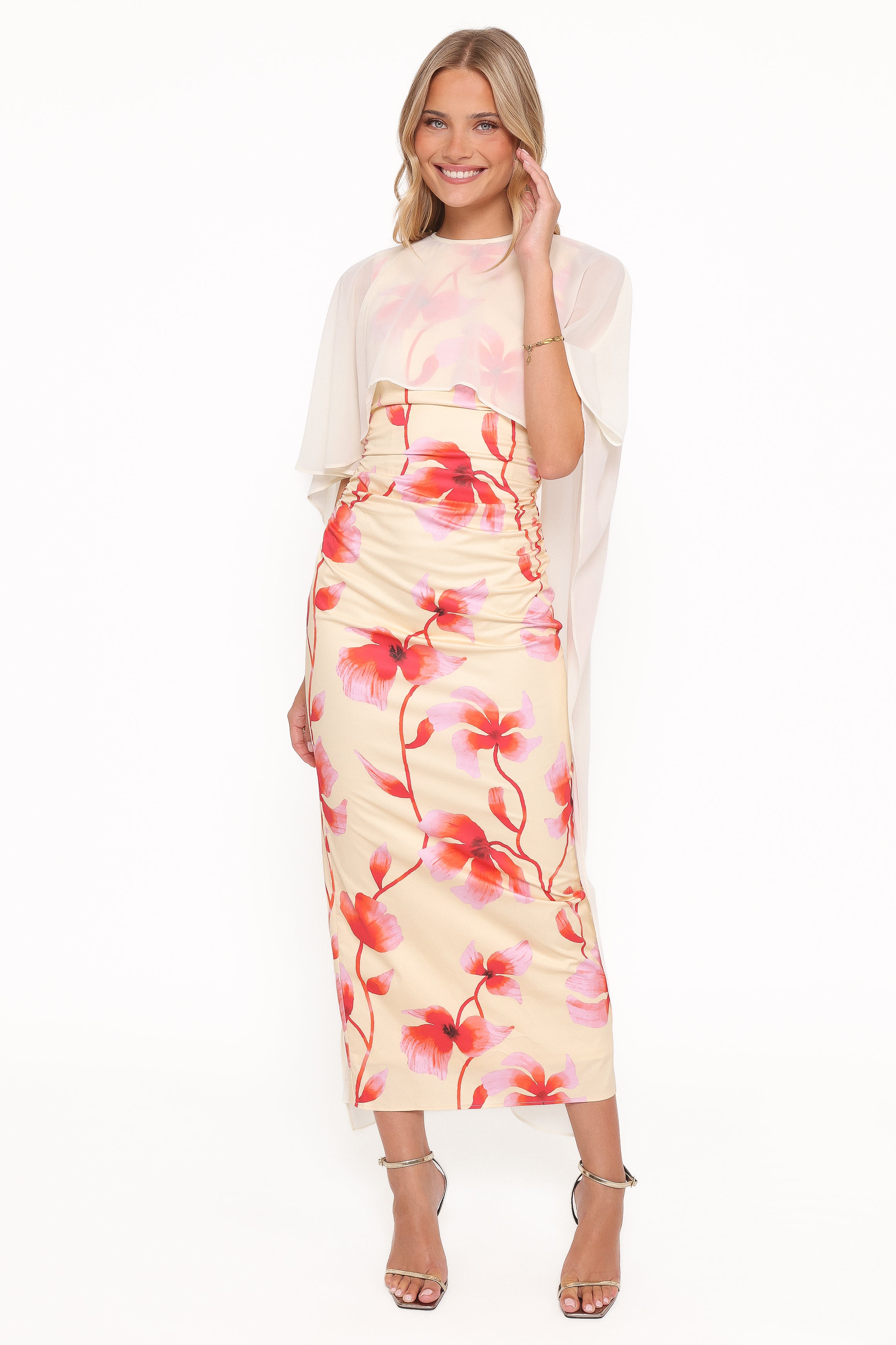 Petal and Pup USA DRESSES Tamzyn Maxi Dress - Pink Floral