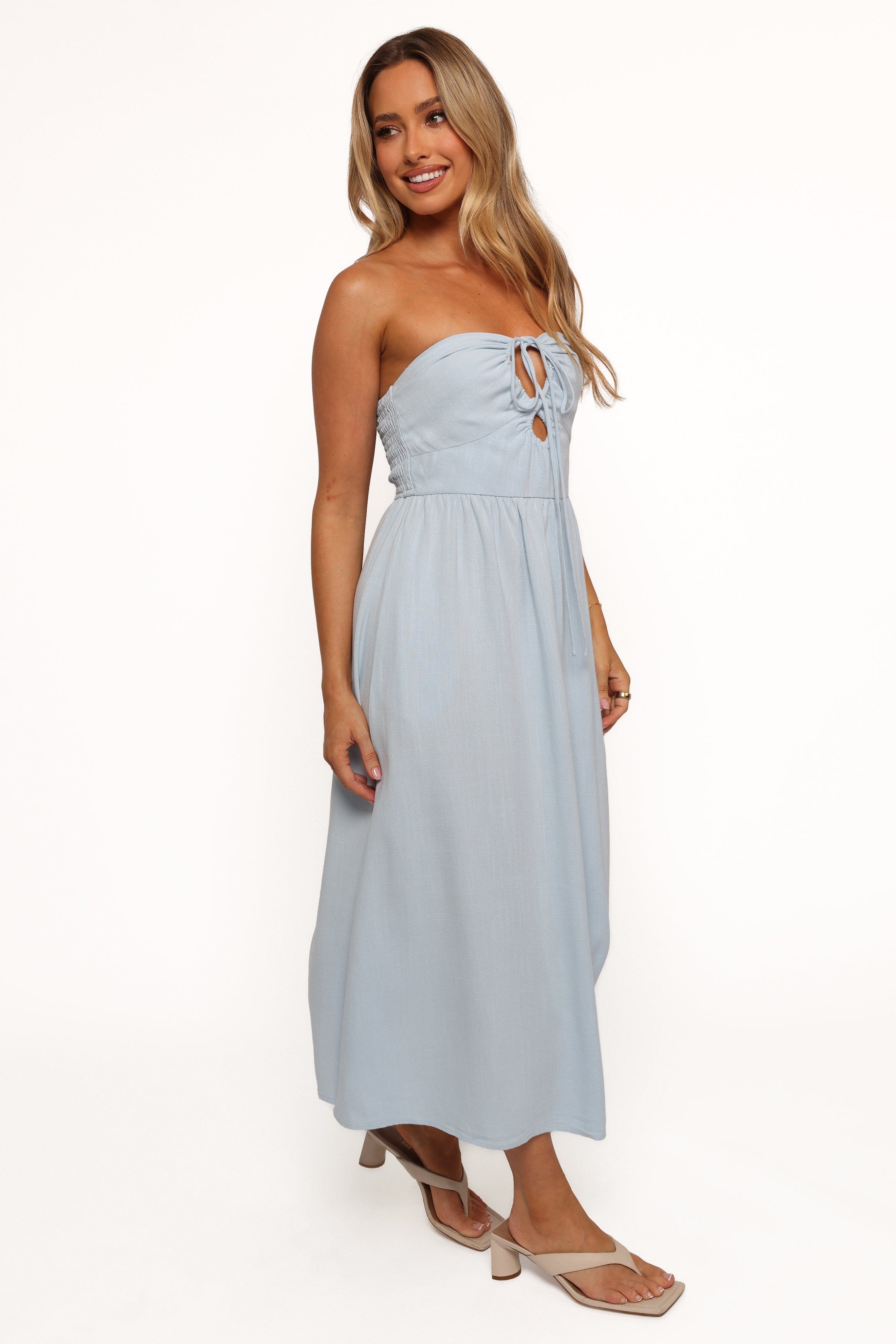 Petal and Pup USA DRESSES Tanner Midi Dress - Light Blue (Hold for Rack)
