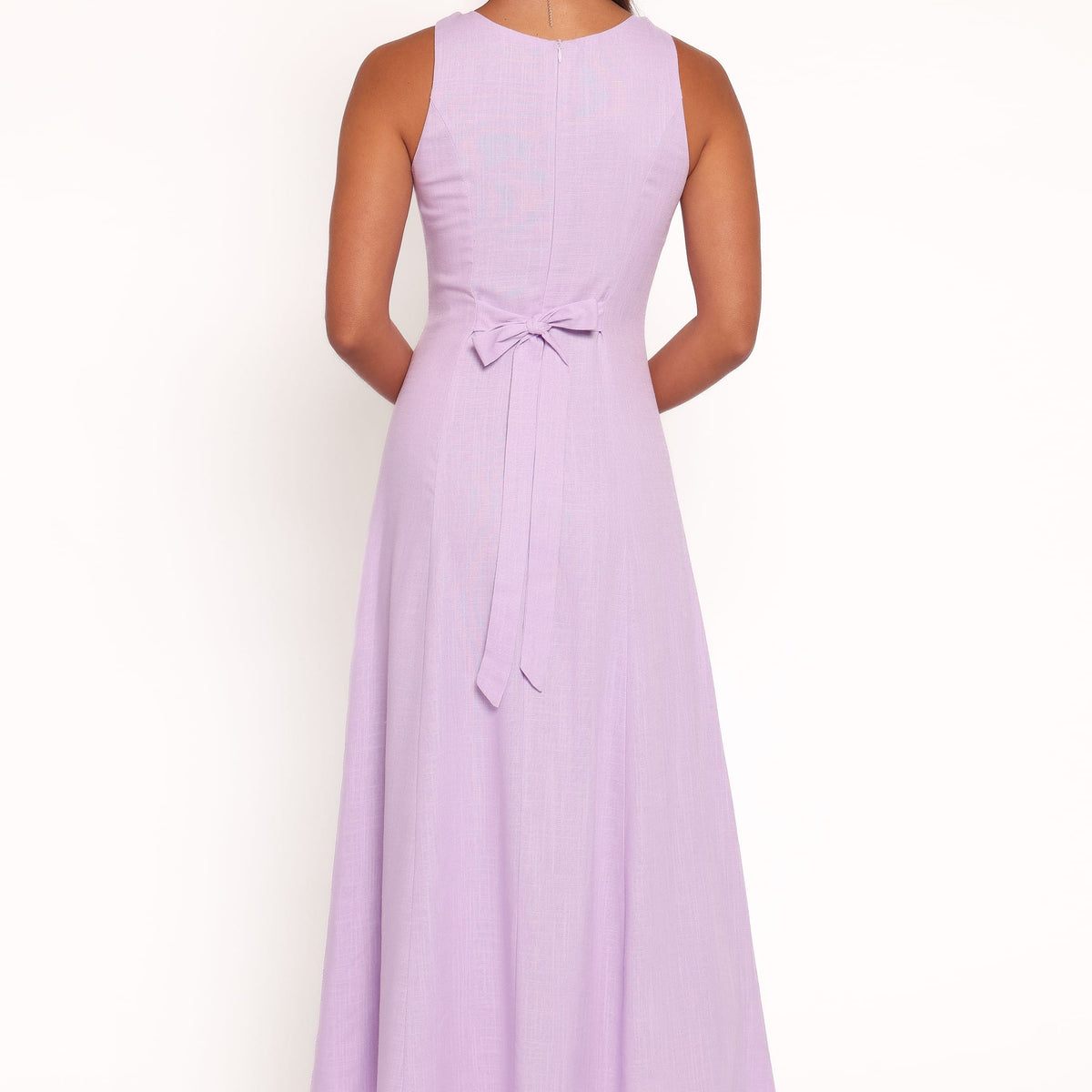 lilac casual dress Breeze Cotton Shirt with Puff Sleeves & Checks Float into spring with the Delia Maxi Dress Casual Simple Purple Dresses Made